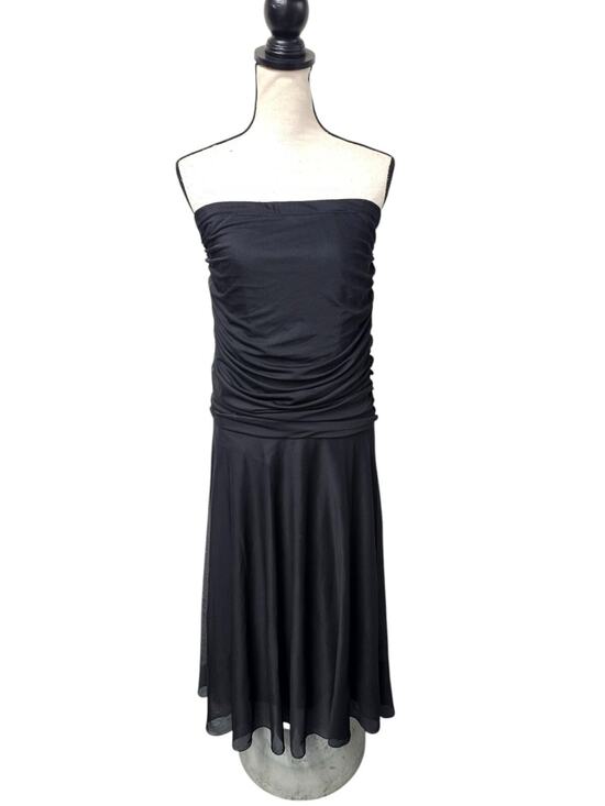 Patra Dresses & Skirts - VTG 90s Y2K Patra Strapless Dress Sz 10 Black Witchy Whimsigoth Fairygrunge FLAW